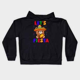 Let's Fiesta Taco Bear Kids Hoodie